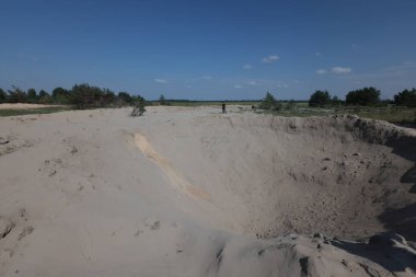 Russian Aerial Bombs And Unexploded Ordnance Disposal Near Chernihiv, Ukraine