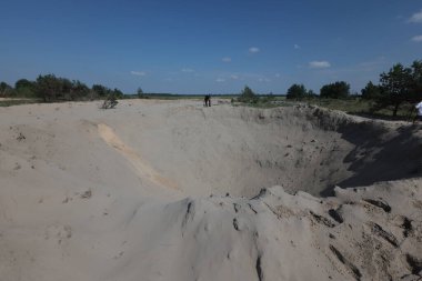 Russian Aerial Bombs And Unexploded Ordnance Disposal Near Chernihiv, Ukraine