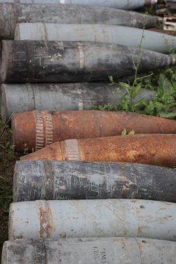 Russian Aerial Bombs And Unexploded Ordnance Disposal Near Chernihiv, Ukraine