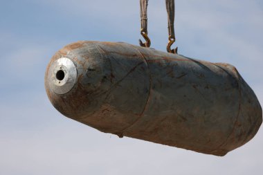 Russian Aerial Bombs And Unexploded Ordnance Disposal Near Chernihiv, Ukraine