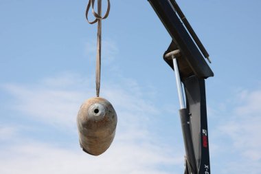 Russian Aerial Bombs And Unexploded Ordnance Disposal Near Chernihiv, Ukraine