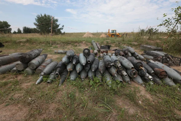 Ρωσικές Αεροπορικές Βόμβες Και Αναμενόμενη Διάθεση Πυρομαχικών Κοντά Στο Chernihiv — Φωτογραφία Αρχείου