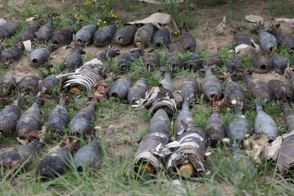 Russian Aerial Bombs And Unexploded Ordnance Disposal Near Chernihiv, Ukraine