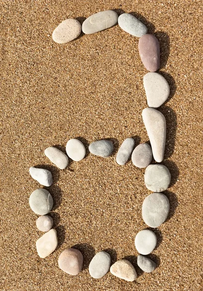 Numbers stones — Stock Photo, Image