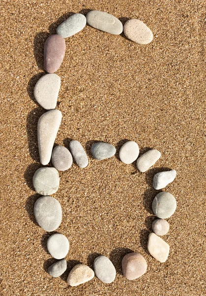 Numbers stones — Stock Photo, Image