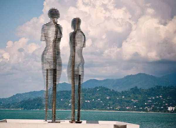 Scultura sul lungomare denominata "Amore " — Foto Stock