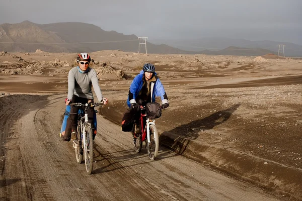 Fietsers reizen — Stockfoto