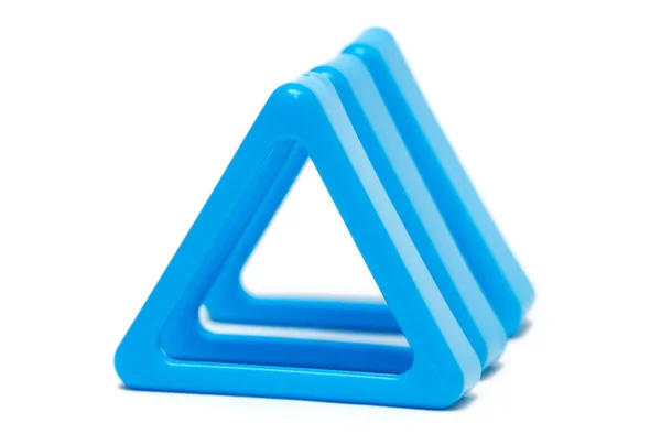 Trzy niebieski trójkąt — Zdjęcie stockowe