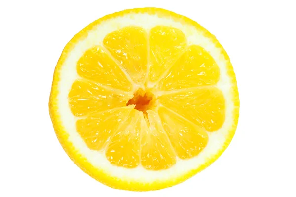 Sliced lemon on a white background — Stock Photo, Image