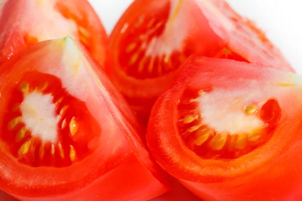 Tomates en rodajas en trozos — Foto de Stock