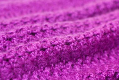 Mor iplik ajur örgü