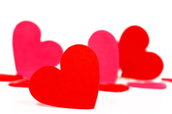 Many colored heart shapes — Stock Photo, Image