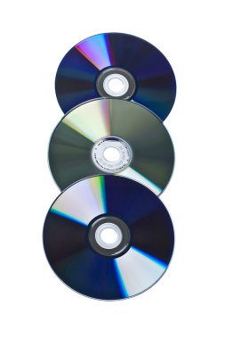 beyaz zemin üzerinde 3 disk