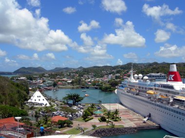 Castries cruise gemi gümrüksüz alışveriş terminali