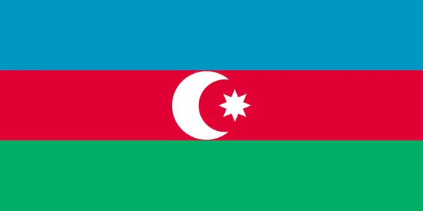 Ázerbájdžánská vlajka — Stock fotografie