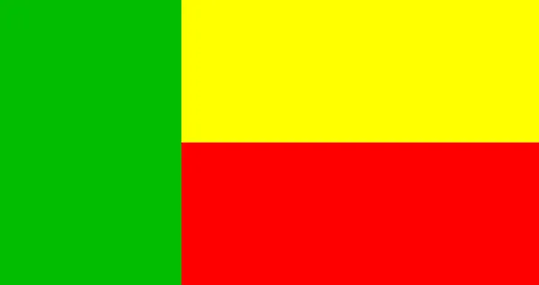 Benin-Flagge — Stockfoto