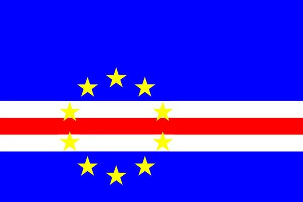 Bandiera Capo Verde — Foto Stock