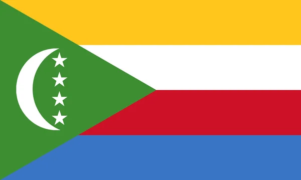 Vlag van de Comoren — Stockfoto