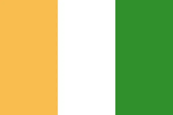 Прапор Кот-д'Івуару — стокове фото