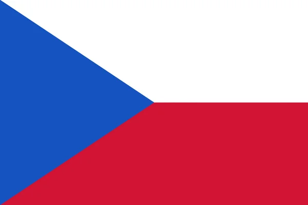Vlag van Tsjechië — Stockfoto