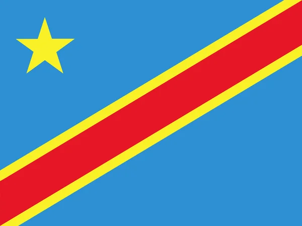 1.刚果民主共和国国旗 — 图库照片