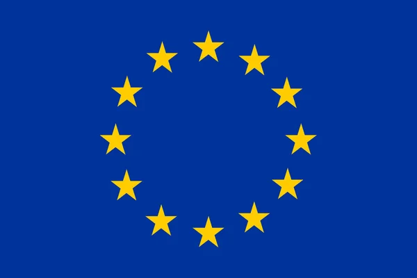 Flagę europy — Zdjęcie stockowe