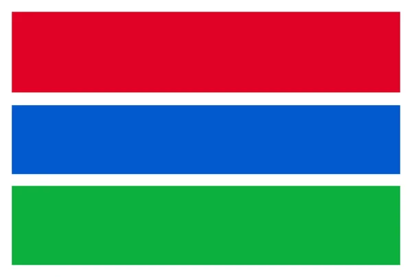 Bandiera Gambia — Foto Stock