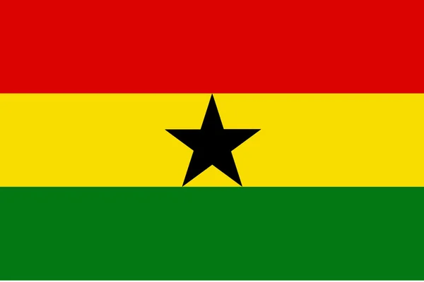 Bandiera del Ghana — Foto Stock
