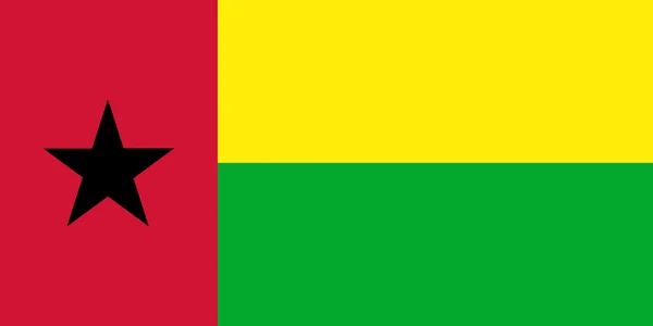 Guinea-Bissau Flag — Stock Photo, Image