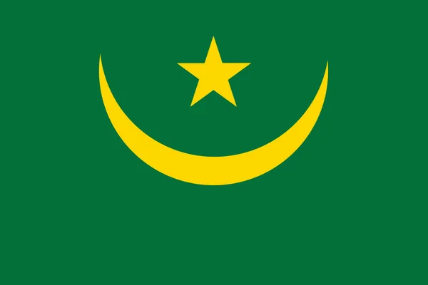 Mauritania Bandera — Foto de Stock