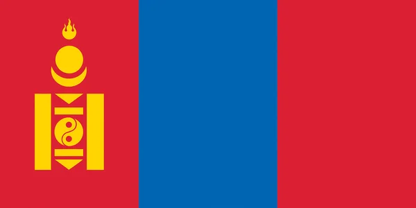 Bandera de Mongolia — Foto de Stock