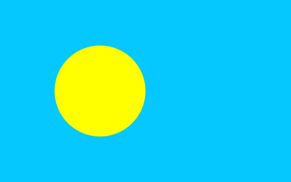 Bendera Palau — Stok Foto