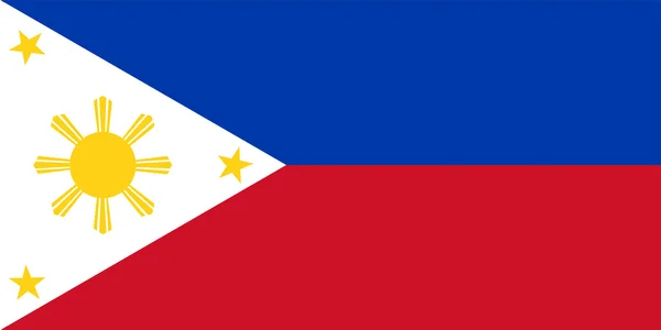 Bandera de República de Filipinas — Foto de Stock