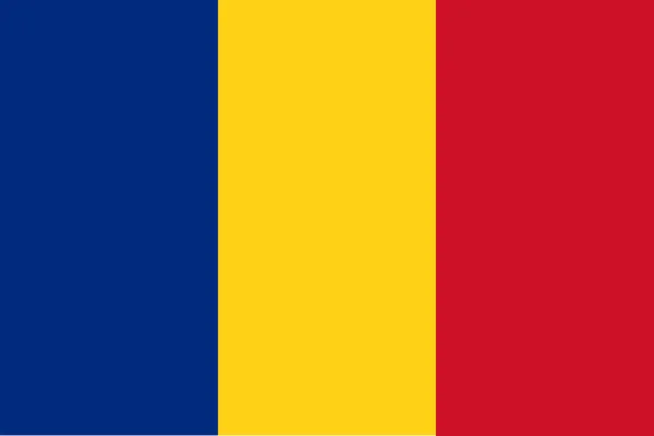 Romania bandiera — Foto Stock