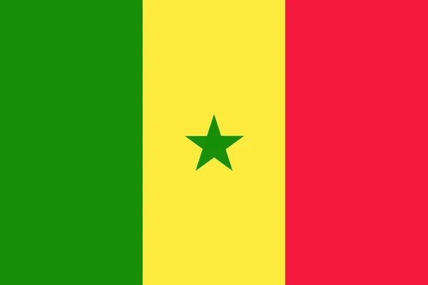 Senegal Flag — Stock Photo, Image