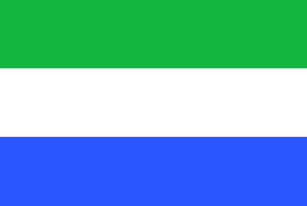 Sierra Leones flagga — Stockfoto