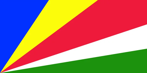 Seychellernas flagga — Stockfoto