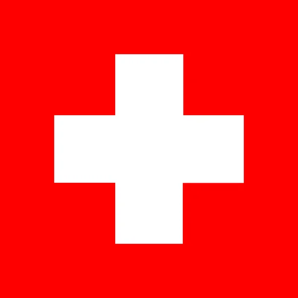 Schweiz flagga — Stockfoto