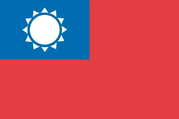 Flagge der Republik China — Stockfoto