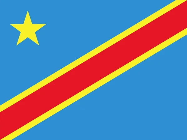 Democratic Republic of the Congo Flag — Stock Photo, Image