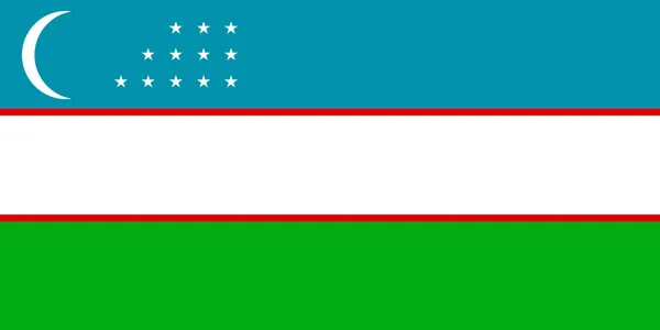 Флаг Республики Узбекистан Лицензионные Стоковые Фото