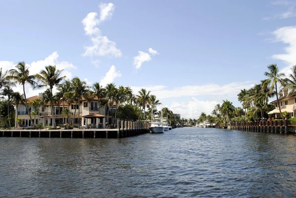 Canal em Fort Lauderdale — Fotografia de Stock