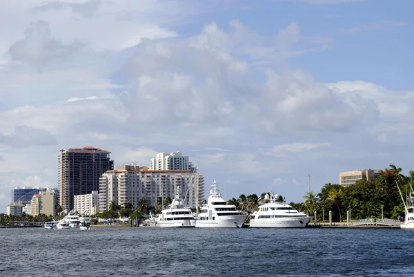 Yachts in Fort Lauderdale — Stock Photo, Image