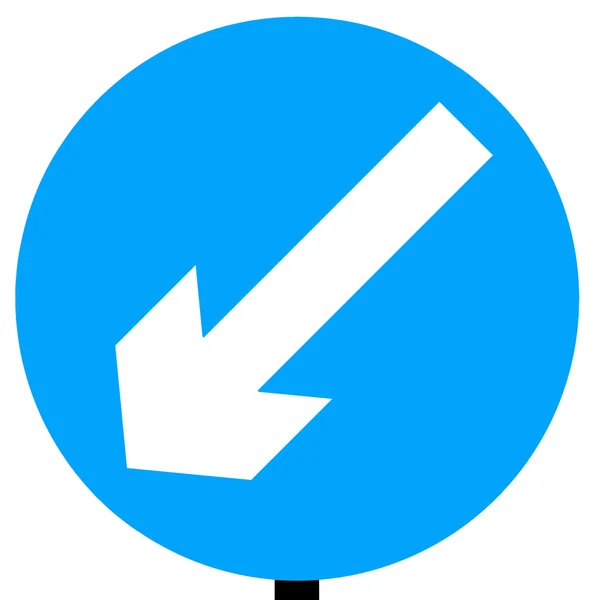 Utrzymanie ruchu po lewej stronie znak — Zdjęcie stockowe