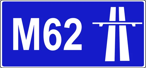 Start of motorway regulations sign — Stock Photo, Image