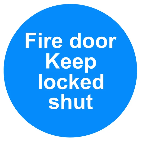 Fire door sign — Stock Photo, Image