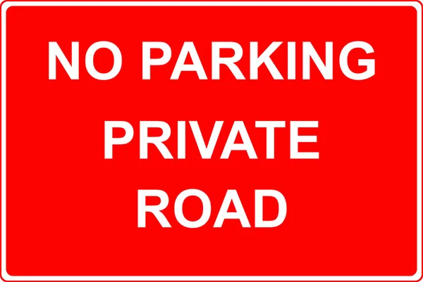 No parking sign — Stock Photo, Image