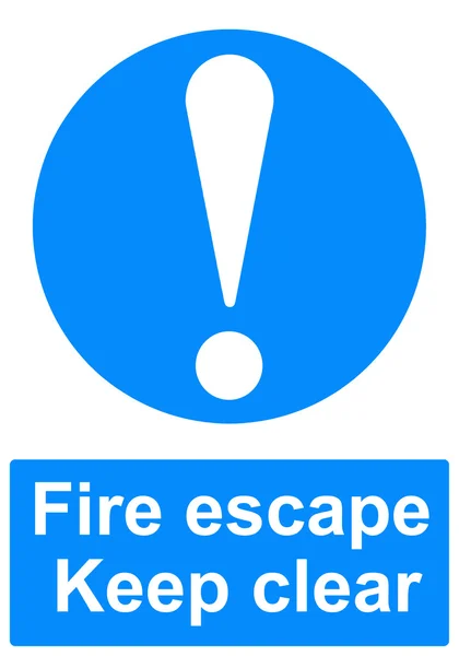 Fire escape sign — Stock Photo, Image