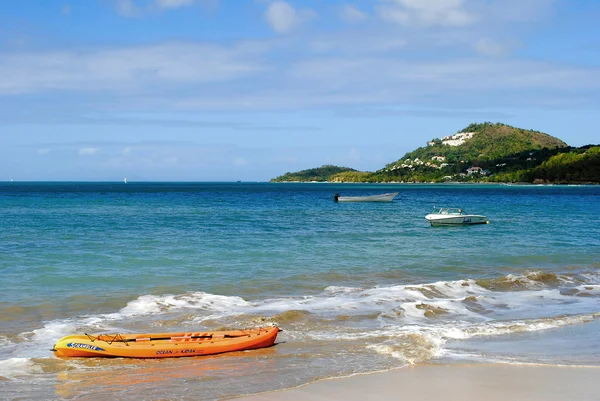 Halcyon Beach in St. Lucia — стоковое фото