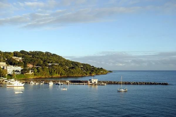 Scarborough Harbour in Tobago — Stockfoto